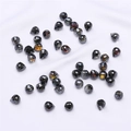Gefacetteerde iriserende zwarte kristallen kralen in druppelvorm voor DIY-sieraden - 9x8mm, Opening ca. 1mm, 10 stuks/verpakking / Zwart