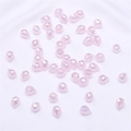 Gefacetteerde lichtroze glazen druppelkralen met aurora AB-coating voor DIY-sieraden - 9x8mm, Opening ca. 1mm, 10 stuks/verpakking / Lichtroze