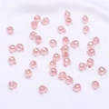 Gefacetteerde roze druppelvormige kristallen kralen voor DIY sieraden maken - 9x8mm, Opening ca. 1mm, 10 stuks/verpakking / Dieproze
