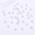 Gefacetteerde glazen druppelkralen met iriserende AB-coating voor DIY-sieraden - 9x8mm, Opening ca. 1mm, 10 stuks/verpakking / Porselein wit