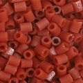 Terracotta red plastic fuse beads in cylindrical hollow shape for DIY craft projects - 5g/Pack (Approx. 500 Pcs) / Brick Red (F10)