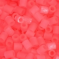Vibrant fluorescent pink 5g cylindrical fuse beads for DIY crafts and handmade projects - 5g/Pack (Approx. 500 Pcs) / Neon Pink (F12)