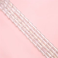 Conical AB colored crystal glass spacer beads for DIY jewelry and phone chain making - Approx 68 Beads 7x4mm Hole 1mm / White