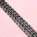 Metallic grey faceted tapered cylinder beads for DIY jewelry and necklace making - Approx 68 Beads 7x4mm Hole 1mm / Black