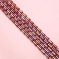 Faceted gradient purple glass pagoda spacer beads for DIY jewelry and necklaces - Purple