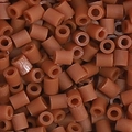 Brown 5g fuse beads DIY craft material with hollow cylindrical plastic texture - 5g/Pack (Approx. 500 Pcs) / Brown (G07)