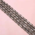 Smoky grey faceted cone-shaped crystal glass spacer beads for DIY jewelry making - Gray