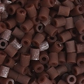 5g pack of dark brown Perler beads in hollow cylindrical shape for DIY craft projects - 5g/Pack (Approx. 500 Pcs) / Dark Brown (G08)