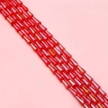 Vibrant red faceted crystal prism beads for DIY jewelry and handicraft making - Red