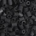 5g pack of black cylindrical craft beads for DIY handmade jewelry and accessory making - 5g/Pack (Approx. 500 Pcs) / Black (H06)