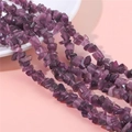 Perles irrégulières en cristal œil de chat violettes pour bijoux faits à la main - Violet foncé