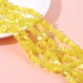 Perles irrégulières en cristal œil de chat jaune pour bracelets de bijoux faits main - Jaune Citron
