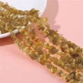 Perles irrégulières en pierre œil de chat jaune miel pour création de bijoux DIY - Café Clair