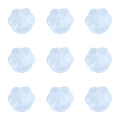 DIY light blue translucent cat paw silicone molds in 3x3 grid for handmade craft projects - 15×14mm Aperture Approx 1mm (20 Pieces/Pack) / Light Blue