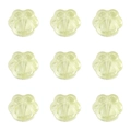 Set of 9 transparent pale green bear paw beads for DIY handmade jewelry crafts - 15×14mm Aperture Approx 1mm (20 Pieces/Pack) / Transparent Yellow