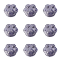 Sparkly purple resin cat paw beads for DIY jewelry making in a set of 9 pieces - 15x14mm (20 Pieces/Pack) / Gold Foil Black Ink Blue