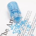 Light blue seed beads for DIY jewelry making in a transparent cylindrical bottle - 2mm (Approx. 30g/Bottle) / Lake Blue