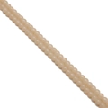 Double-row beige round faux jade glass beads for handmade DIY jewelry making - Apricot