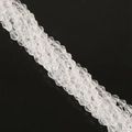 Perline a goccia in cristallo di vetro trasparente sfaccettato per gioielli fai-da-te - 5x7mm 1 Filo/Confezione (Circa 65-68 Pezzi) / Bianco Trasparente