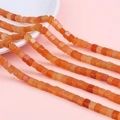 Natural red carnelian square cube beads for DIY jewelry making and necklaces - 4x4mm 38cm/Strand / Approx. 85 Pieces/Pack / Red Aventurine