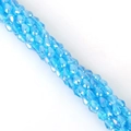 Perles en cristal bleu ciel taillées en goutte pour la création de bijoux et bracelets - 5x7mm 1 Brin/Pack (Environ 65-68 Pcs) / Bleu Lac AB