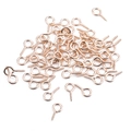 Roségoldene Ösenschrauben für DIY-Schmuckherstellung und Perlenanhänger-Zubehör - 200 Stk./Packung / 5*10MM (Ca. 1.3mm Dick) / KC Gold