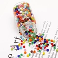 Mix color glass seed beads in transparent bottle for DIY handmade jewelry crafts - Solid Mixed Color