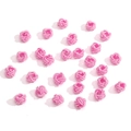 Handmade pink nylon pineapple knot buttons for DIY jewelry and accessories - OD Approx. 6mm, ID Approx. 3-4mm, 10 Pieces/Pack / Light Pink