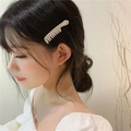 Eleganter strassbesetzter Haarclip in Kammform, glitzernder silberner Haarschmuck für Damen - Strass Kamm Stil (FJ050-222)