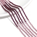 Facettierte 2-3 mm violette Glasperlen mit Farbverlauf für DIY-Schmuckherstellung - Lila (Klein)