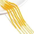 2-3mm gelbe facettierte Glaskristallperlen für DIY handgefertigte Schmuckhandwerke - Gelb Verlauf (Klein)