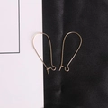 Elegant rose gold DIY earring hooks in a sleek pear-shaped metal wire design - 16x38mm (100 Pieces/Pack) / Gold