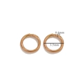 Rose gold 18K plated stainless steel jump rings in 3.5mm diameter with 0.6mm thickness - Open / 0.6x3.5mm / Rose Gold