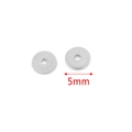Apprêt bijoux DIY : perle intercalaire 5mm en métal argenté avec finition ronde - 5mm / Acier