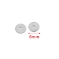 DIY jewelry 6mm silver spacer beads for necklace handmade findings accessories - 6mm / Steel