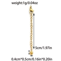 Chaîne d'extension dorée 18k avec fermoir homard et dimensions du pendentif ovale - Style Ovale (TP1302-02) / Or