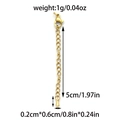 Chaîne d'extension de 5cm en acier doré 18k avec fermoir homard et pendentif goutte - Style Larme (TP1303-02) / Or