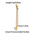 Chaîne d'extension de 5cm en acier inoxydable plaqué or 18k avec fermoir mousqueton - Style Rond Poli (TP1304-02) / Or