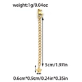 Chaîne d'extension en acier inoxydable 304 doré 18K avec fermoir mousqueton et étoile - Style Étoile (TP1309-02) / Or