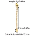 Chaîne d'extension de 5cm en acier inoxydable 304 doré avec fermoir mousqueton et breloque - Style Feuille (TP1311-02) / Or
