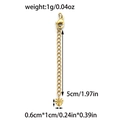 Chaîne d'extension dorée en acier inoxydable 304 avec fermoir mousqueton et cœur, 5cm - Style Cœur (TP1312-02) / Or