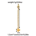 Chaîne d'extension en acier doré 18k avec fermoir homard et pendentif en forme de cœur - Style Cœur (TP1320-02) / Or