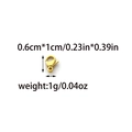 Golden 304 stainless steel lobster clasp jewelry finding in size 0.6x1cm for DIY making - Gold - Small