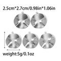 Irregular stainless steel lotus leaf charms set for DIY jewelry making accessories - Steel