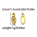 Détail du pendentif Main de Fatma en or 18K avec zircon et mesure de taille 1,5 cm - Petite Main de Fatima (TP0972-02)