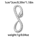 DIY silver 304 stainless steel snake pendant with scales, 1x3cm size for jewelry making - Silver Wavy Snake (TP0754-01)
