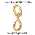 Polished gold 304 stainless steel snake charm pendant for DIY jewelry making 1x3cm - Gold Wavy Snake (TP0754-02)