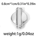 Silver 304 stainless steel geometric cylinder bead spacer for DIY jewelry making - Disc Cylindrical Spacer Style (TP0870-01) / 10 Pieces Pack / Silver