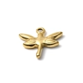 Libellen-Anhänger aus vergoldetem 304 Edelstahl für DIY-Halsketten und Ohrring-Zubehör - Gold (TP1207-02)