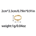 Verstelbare gouden roestvrijstalen ringbasis met oogje voor DIY-sieraden maken - 3mm Draaddiameter (TP1152-02-3mm)